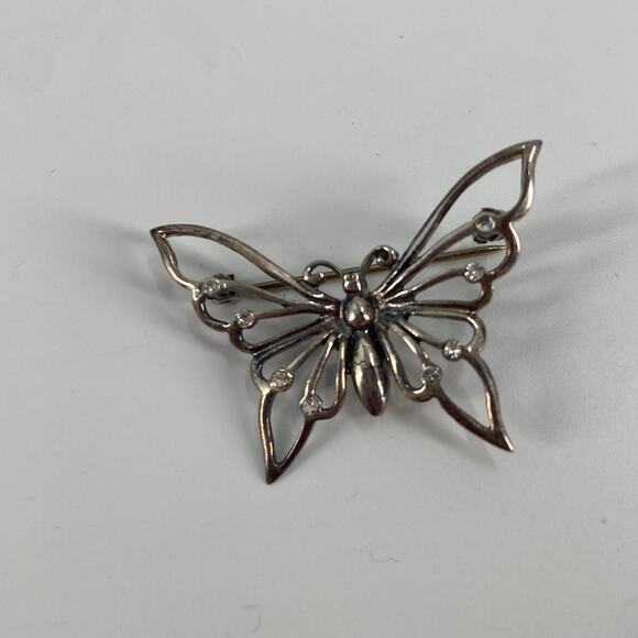 Sterling Silver butterfly brooch - Picture 1 of 5